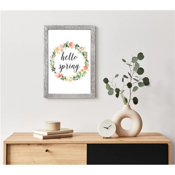 Farmhouse Wall Decor For Spring Decoration w/ 16 Interchangeable Holiday Sayings - Picture 3 of 8